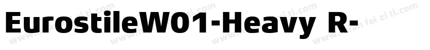 EurostileW01-Heavy R字体转换